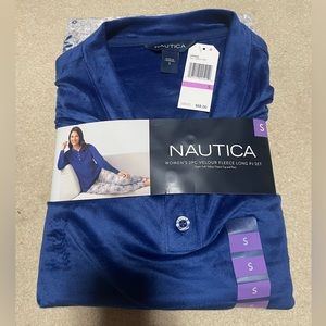 Women’s Nautica 2PC Velour Fleece Long PJ Set
